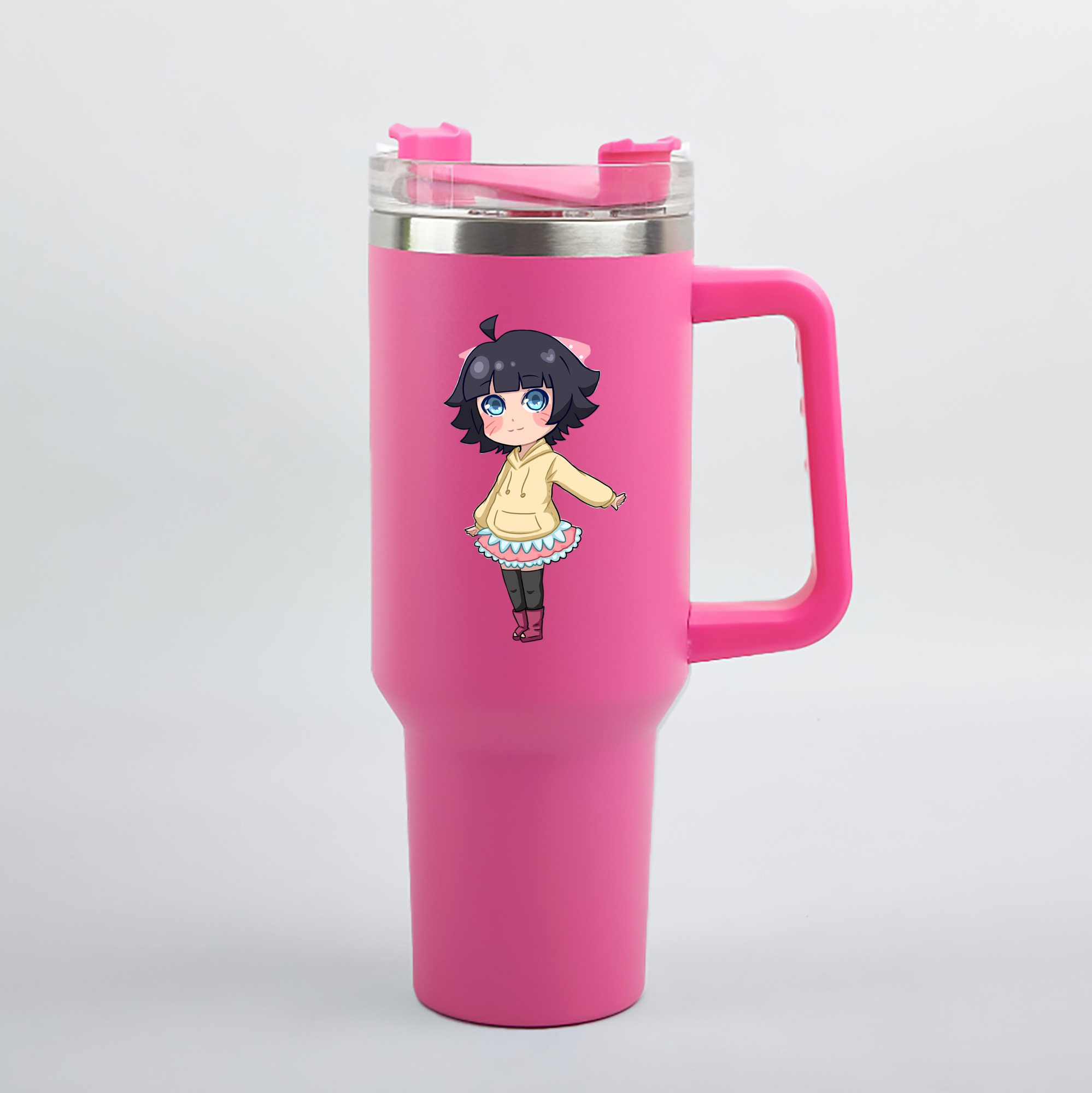 （画像用） NARUTO -ナルト- うずまき ヒマワリ Uzumaki Himawari 1200mL車用タンブラー（カラープリント）